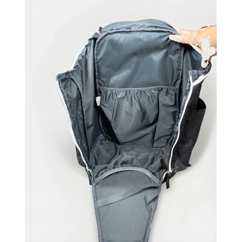 Nike Elite Quad Zip System Backpack Team 2.0 Gray Black Hoops Basketball Max Air